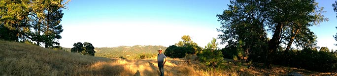 Panorama of Stuart in Alder Springs landscape